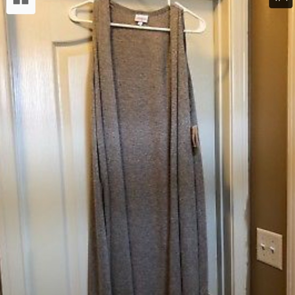 Lularoe joy size medium long vest stretchy